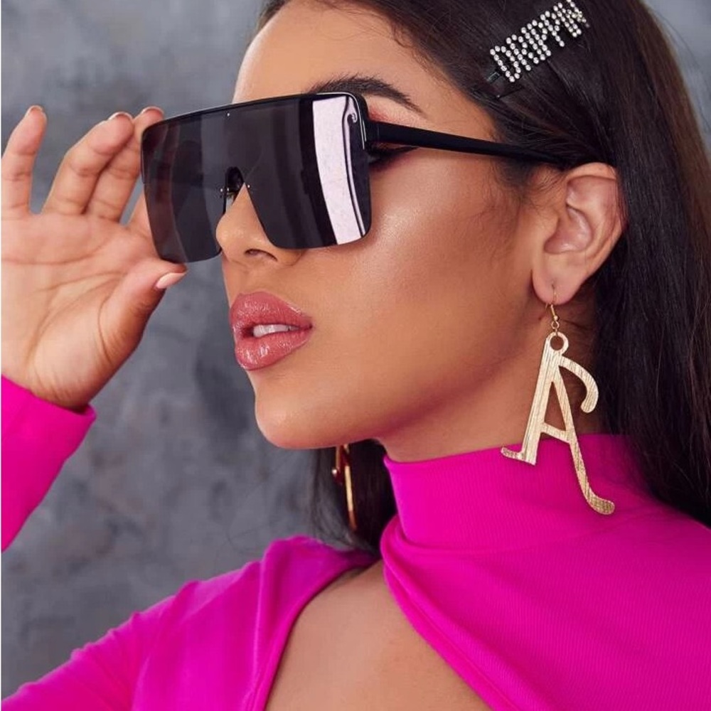 Flat Top Shield Fashion Glasses